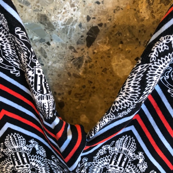 4th of July NWOT One Size Eagle Chevron Leggings - Picture 3 of 5